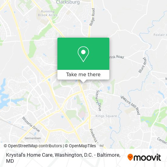 Krystal's Home Care map