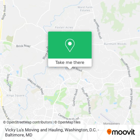 Vicky Lu's Moving and Hauling map