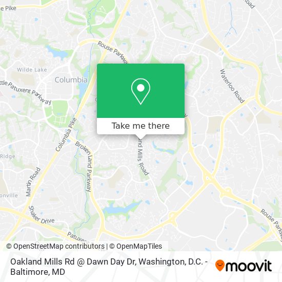 Oakland Mills Rd @ Dawn Day Dr map