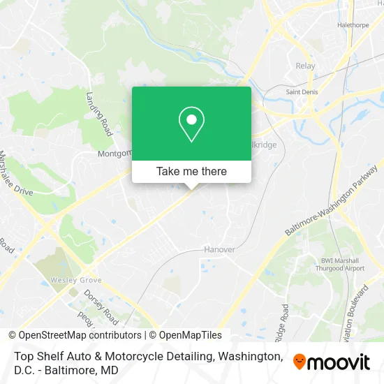 Top Shelf Auto & Motorcycle Detailing map