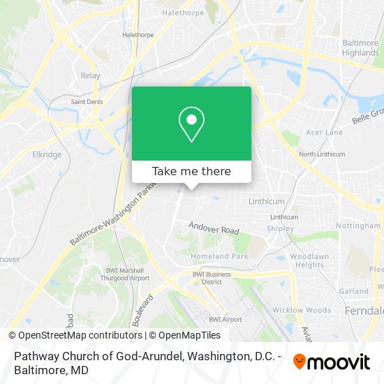 Pathway Church of God-Arundel map