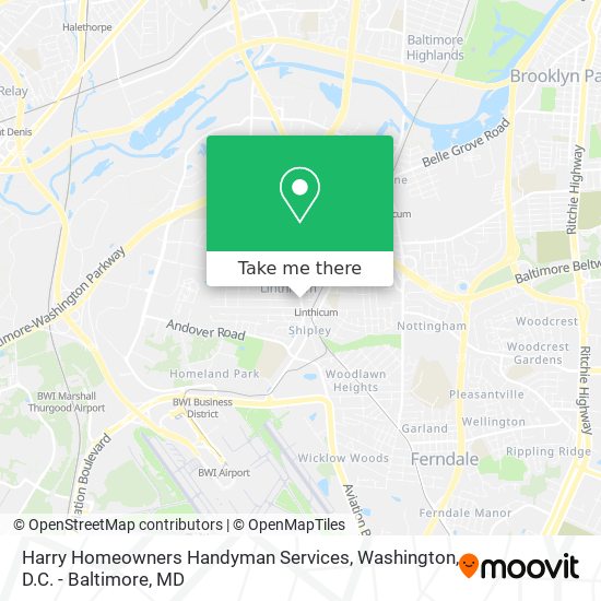 Mapa de Harry Homeowners Handyman Services