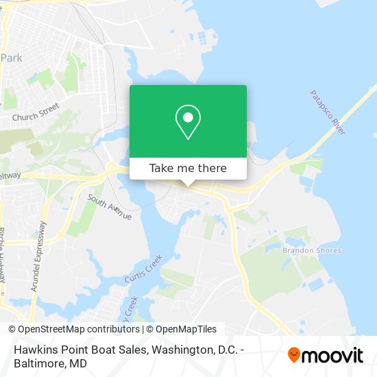 Mapa de Hawkins Point Boat Sales