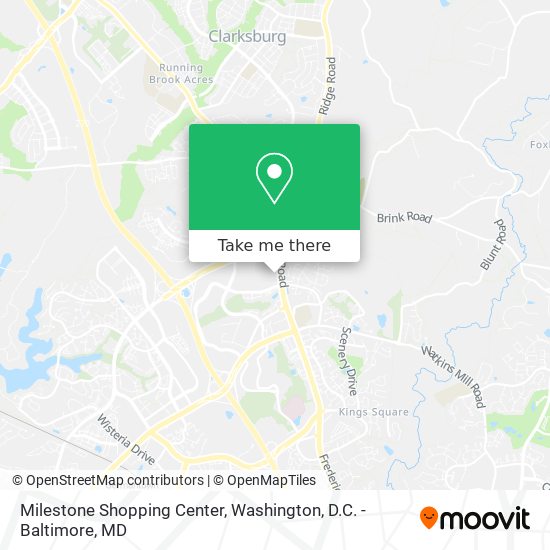 Mapa de Milestone Shopping Center