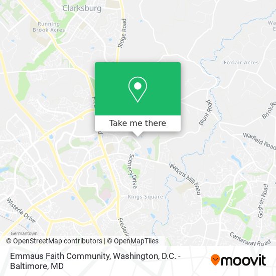 Emmaus Faith Community map