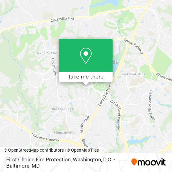 First Choice Fire Protection map