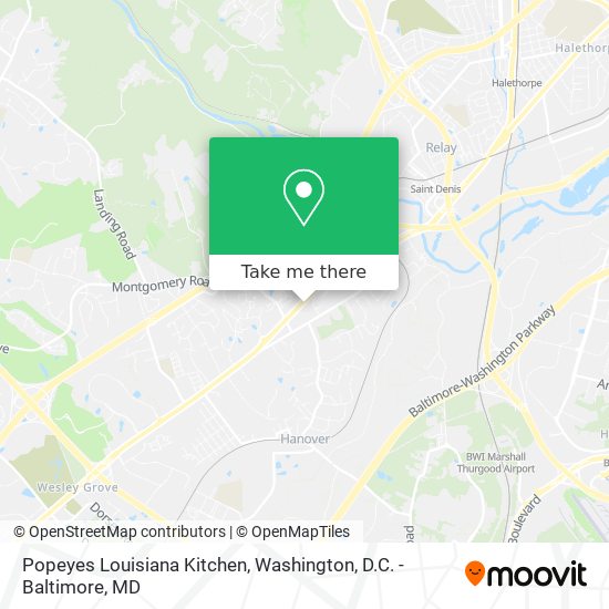 Popeyes Louisiana Kitchen map