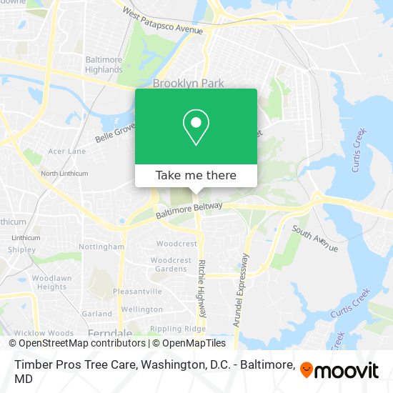 Mapa de Timber Pros Tree Care