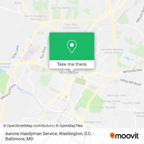 Aarons Handyman Service map