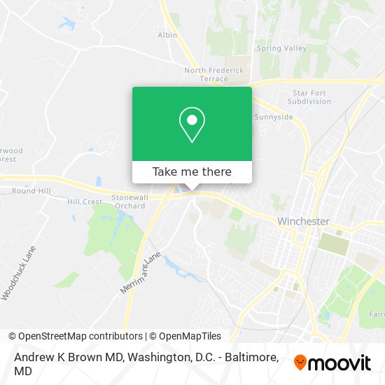 Andrew K Brown MD map