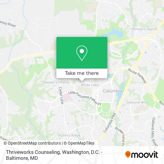 Mapa de Thriveworks Counseling