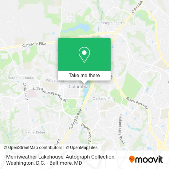 Merriweather Lakehouse, Autograph Collection map