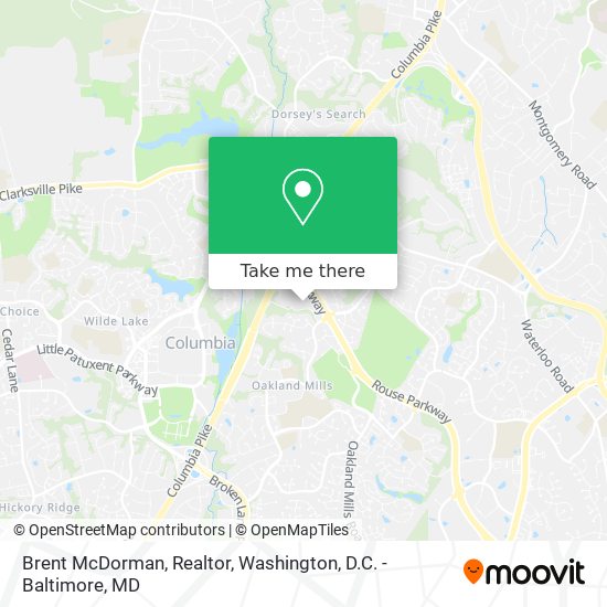 Brent McDorman, Realtor map