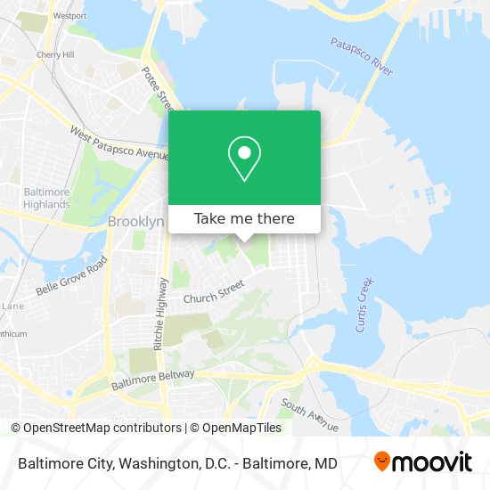 Mapa de Baltimore City
