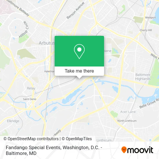 Fandango Special Events map