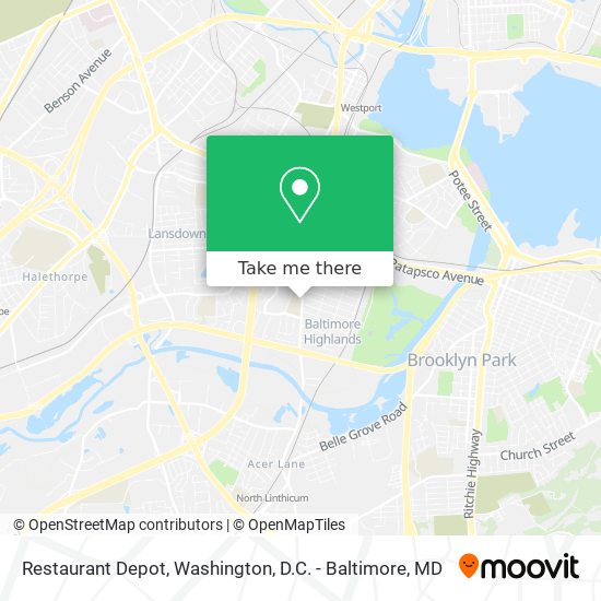 Restaurant Depot map