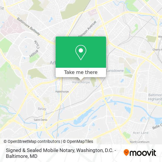 Signed & Sealed Mobile Notary map