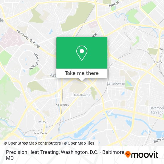 Precision Heat Treating map