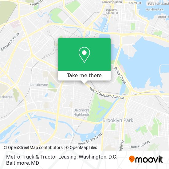 Metro Truck & Tractor Leasing map