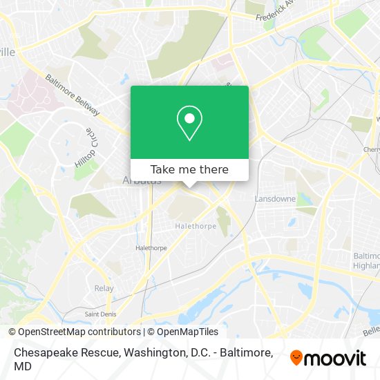 Chesapeake Rescue map