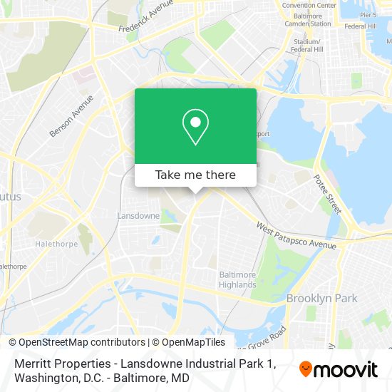 Merritt Properties - Lansdowne Industrial Park 1 map