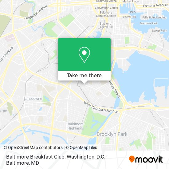 Mapa de Baltimore Breakfast Club