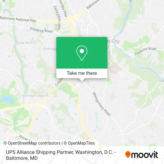 UPS Alliance Shipping Partner map