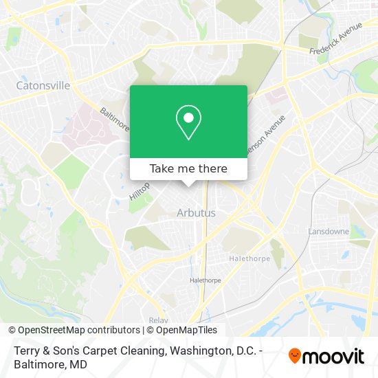 Terry & Son's Carpet Cleaning map