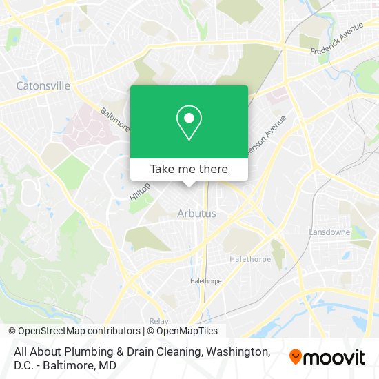 All About Plumbing & Drain Cleaning map