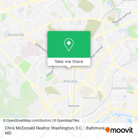 Mapa de Chris McDonald Realtor
