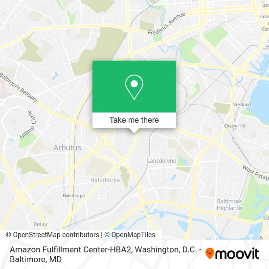 Amazon Fulfillment Center-HBA2 map