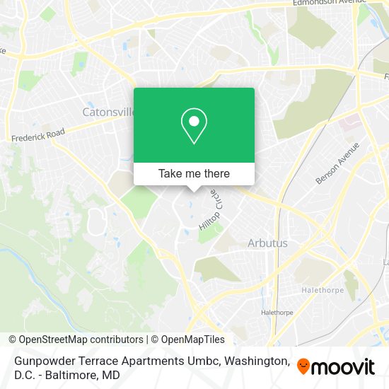 Gunpowder Terrace Apartments Umbc map