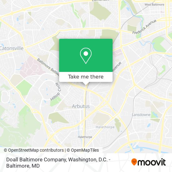 Doall Baltimore Company map