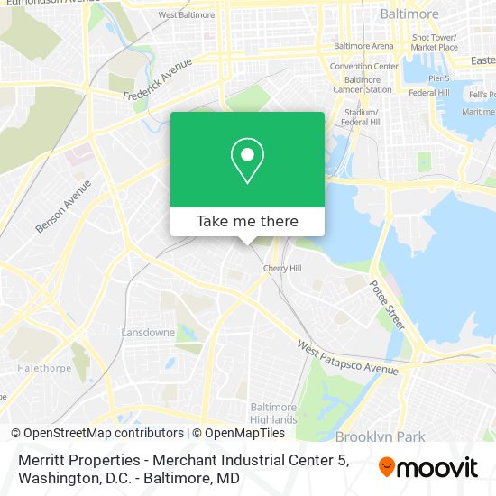 Merritt Properties - Merchant Industrial Center 5 map