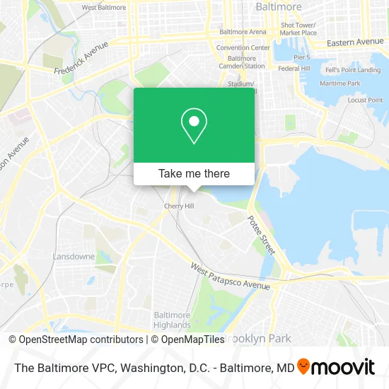 The Baltimore VPC map