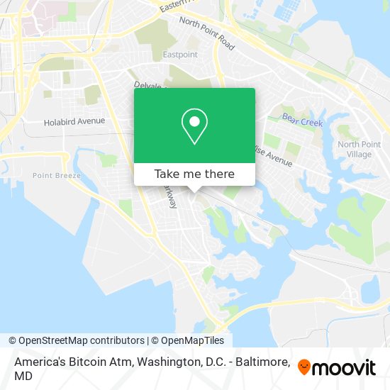 Mapa de America's Bitcoin Atm