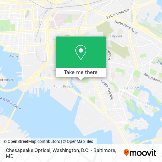 Chesapeake Optical map