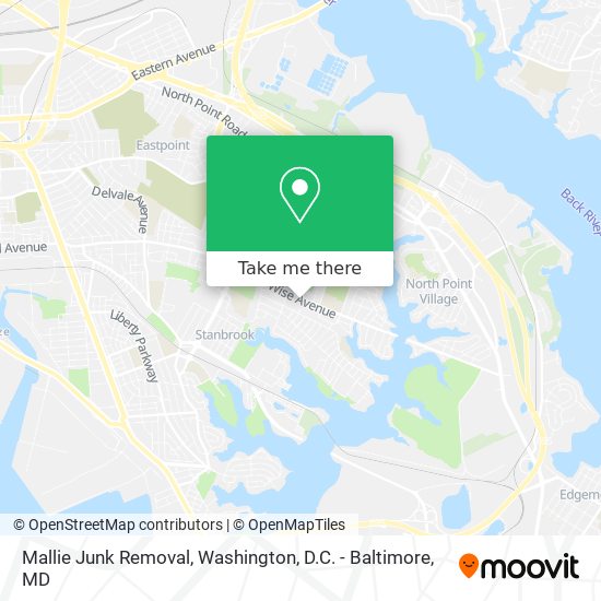Mallie Junk Removal map