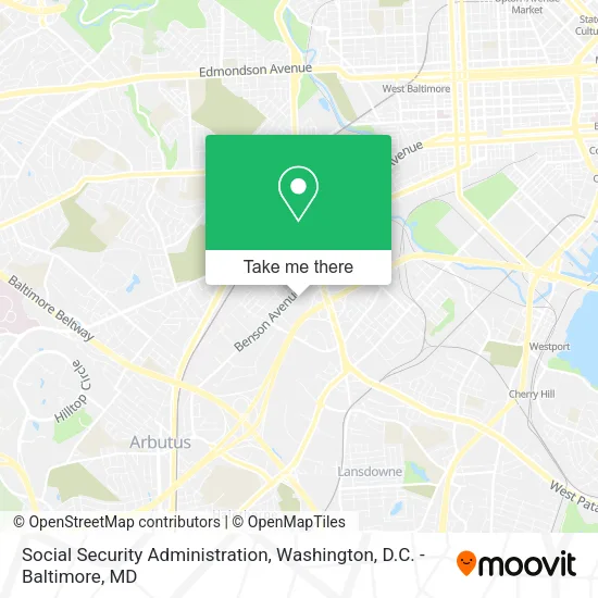 Social Security Administration map