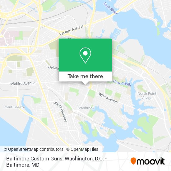 Mapa de Baltimore Custom Guns