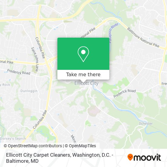 Mapa de Ellicott City Carpet Cleaners