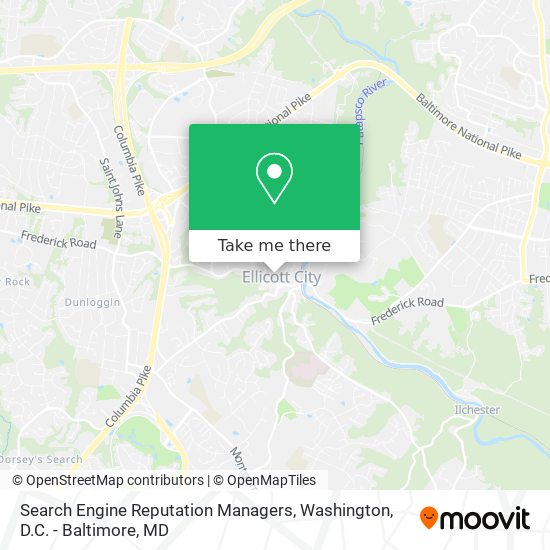 Search Engine Reputation Managers map