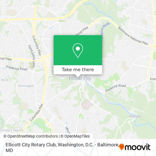 Ellicott City Rotary Club map