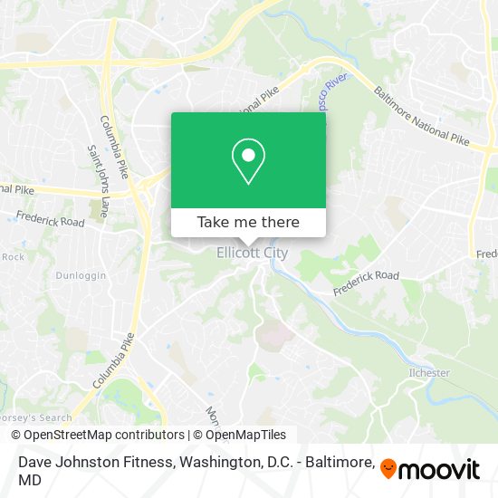 Dave Johnston Fitness map