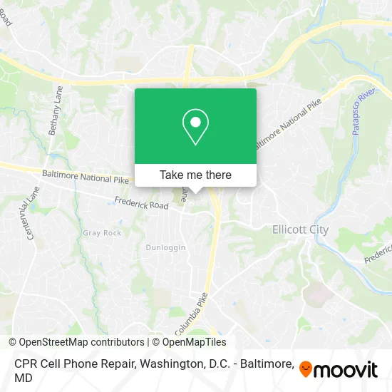 CPR Cell Phone Repair map