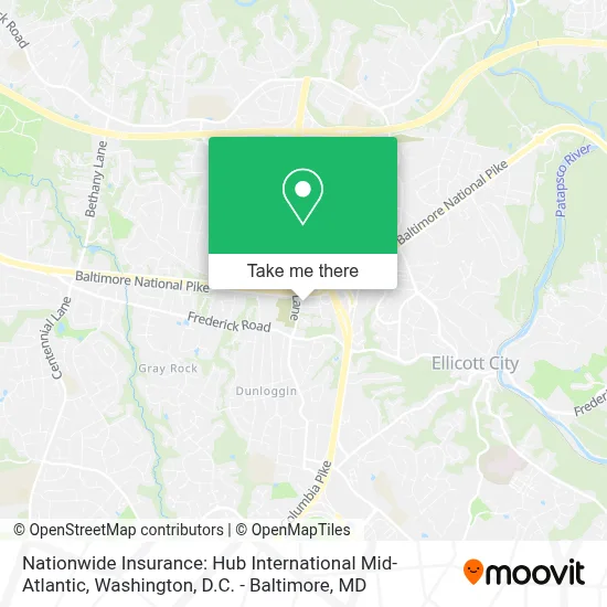 Nationwide Insurance: Hub International Mid-Atlantic map