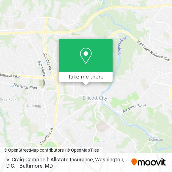 V. Craig Campbell: Allstate Insurance map