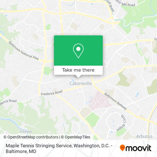 Maple Tennis Stringing Service map