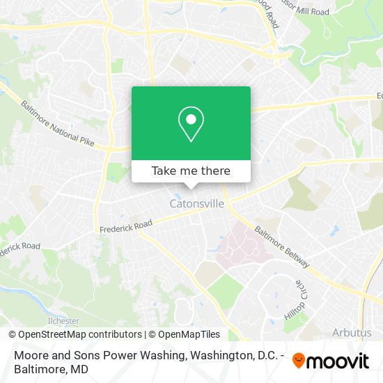 Moore and Sons Power Washing map