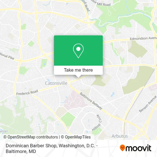 Dominican Barber Shop map